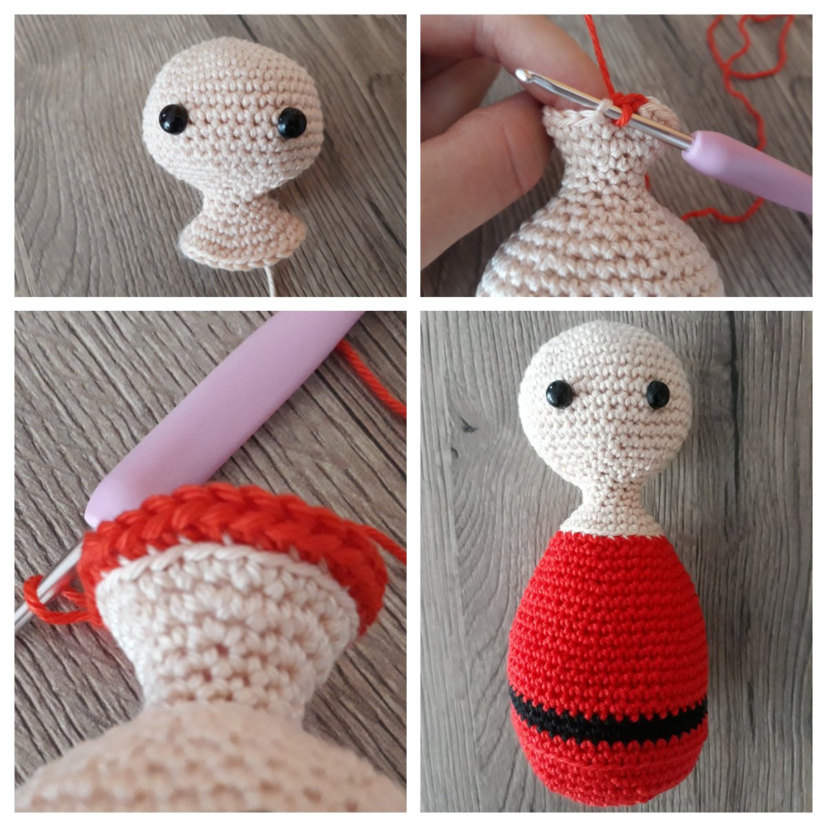 Blog-Inhaltsbild für 'Weihnachtslady Samira, kostenlose Häkelanleitung'